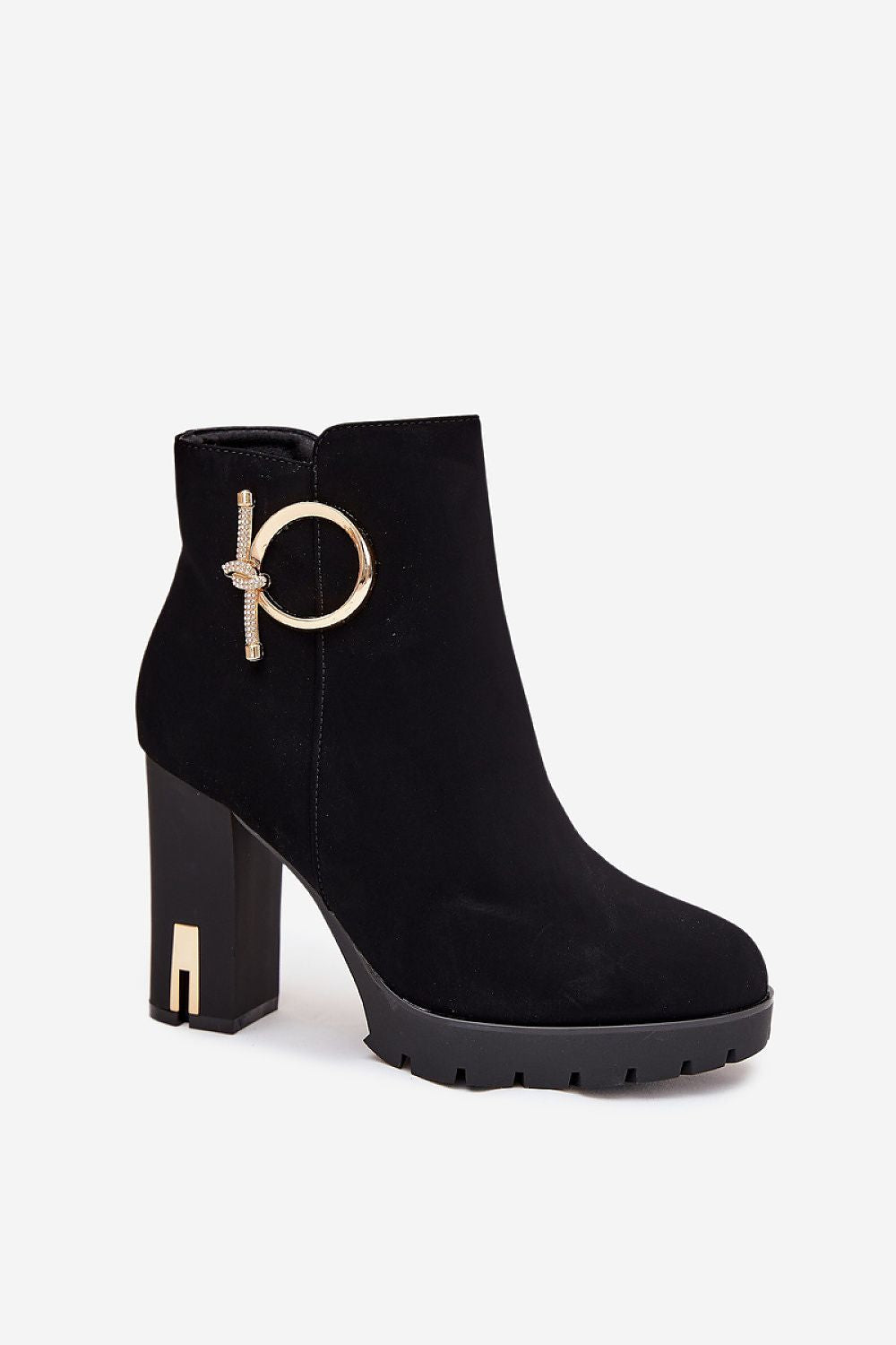 Botine cu toc model 217734 Step in style